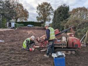 Site investigation work being carried out by Integrated Designs in Manchester