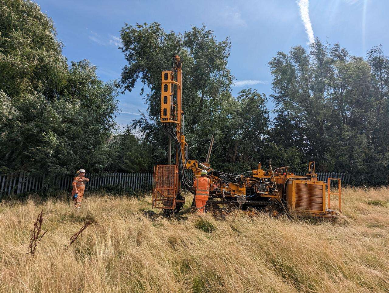 Site investigation work being carried out by Integrated Designs in Manchester